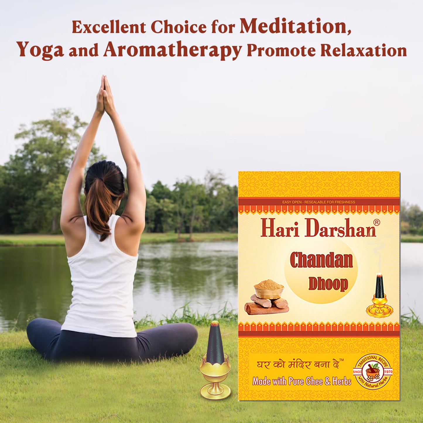 CHANDAN - Wet Dhoop - 100g - 10 Sticks in Each
