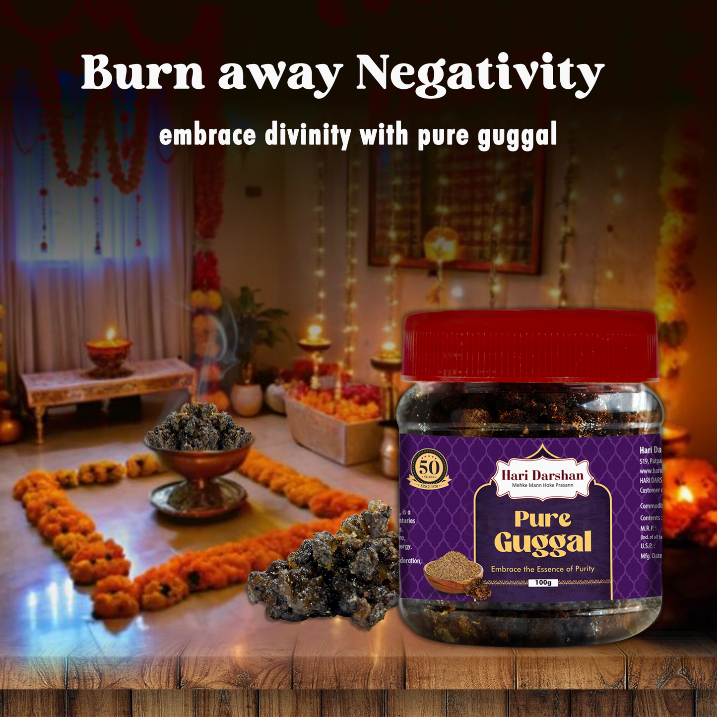Hari Darshan Pure Guggal – 100g