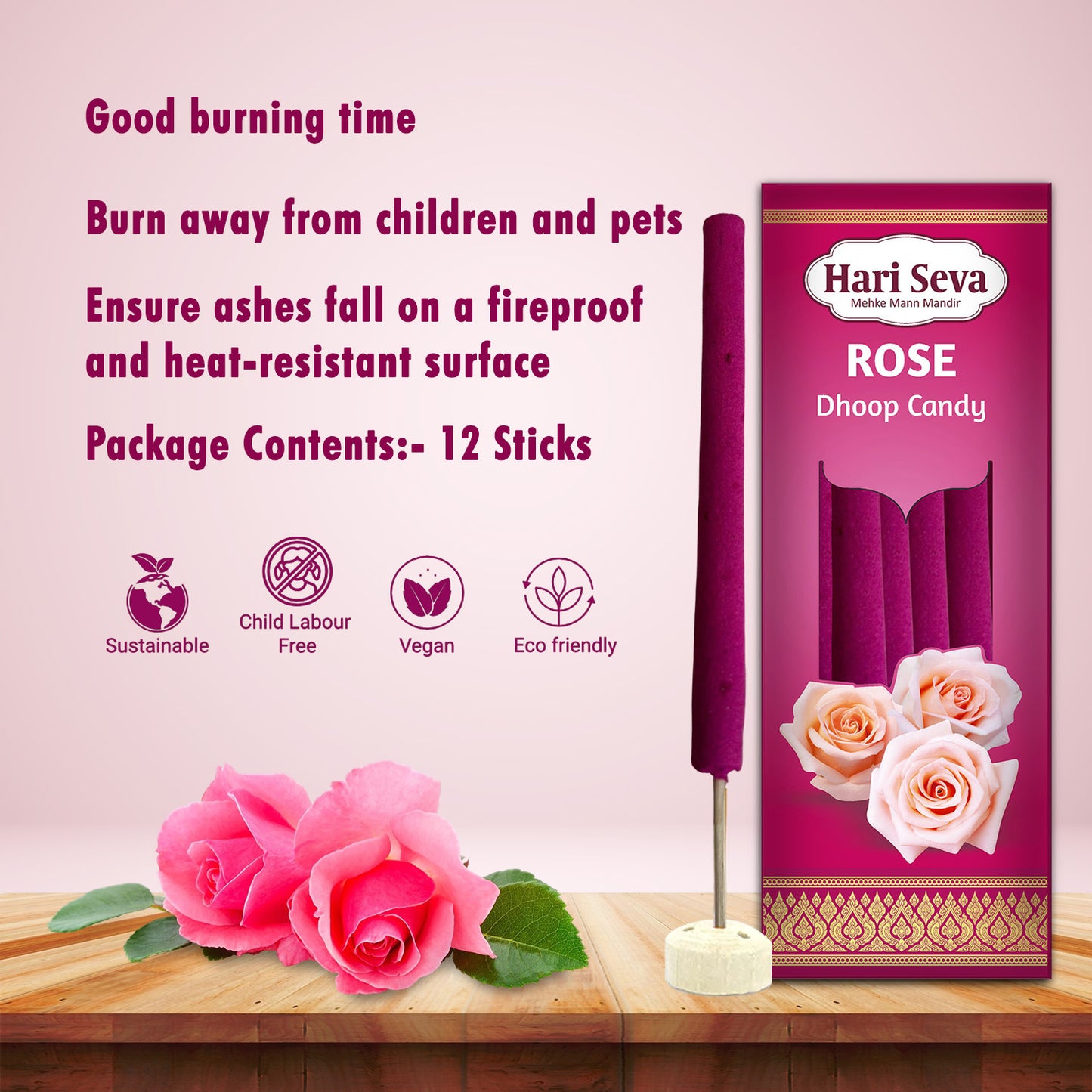 ROSE - Candy Dhoop & Agarbatti