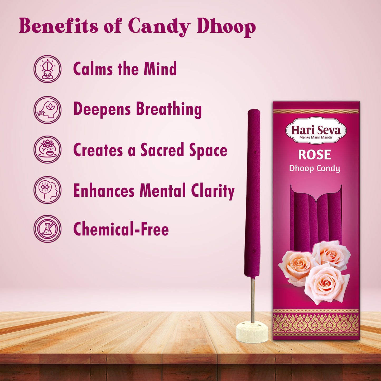ROSE - Candy Dhoop & Agarbatti
