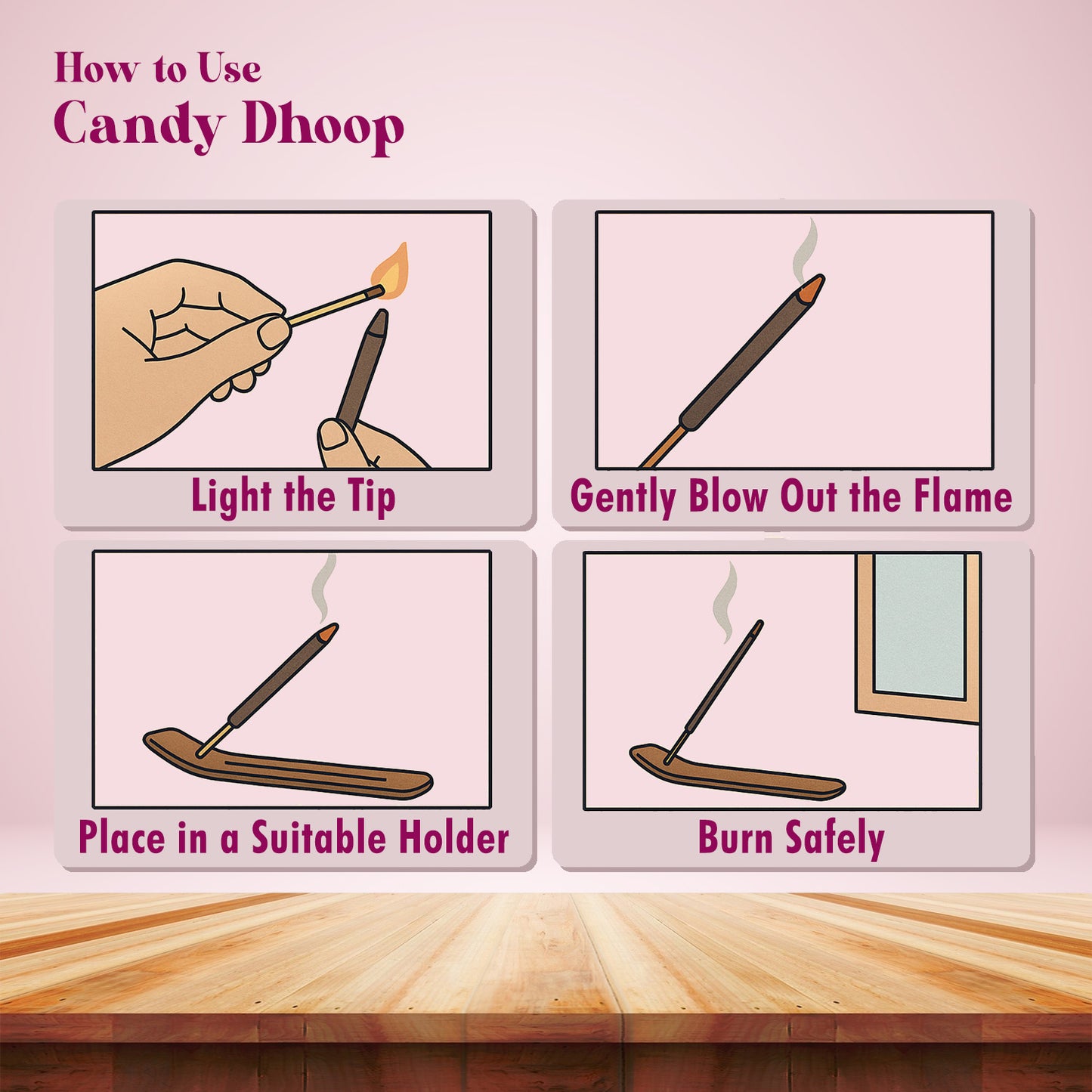 ROSE - Candy Dhoop & Agarbatti