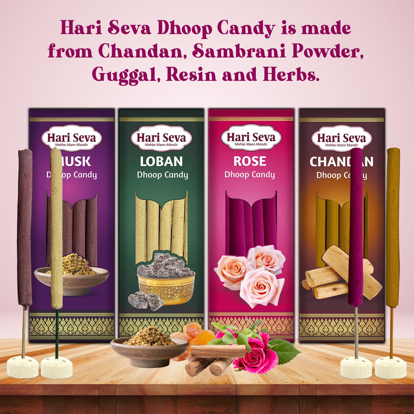 ROSE - Candy Dhoop & Agarbatti
