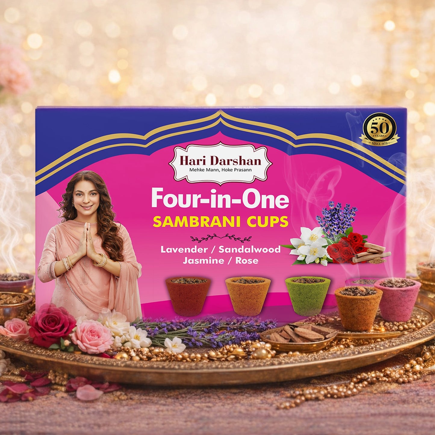 4 in 1 Sambrani Cups - Pack of 24