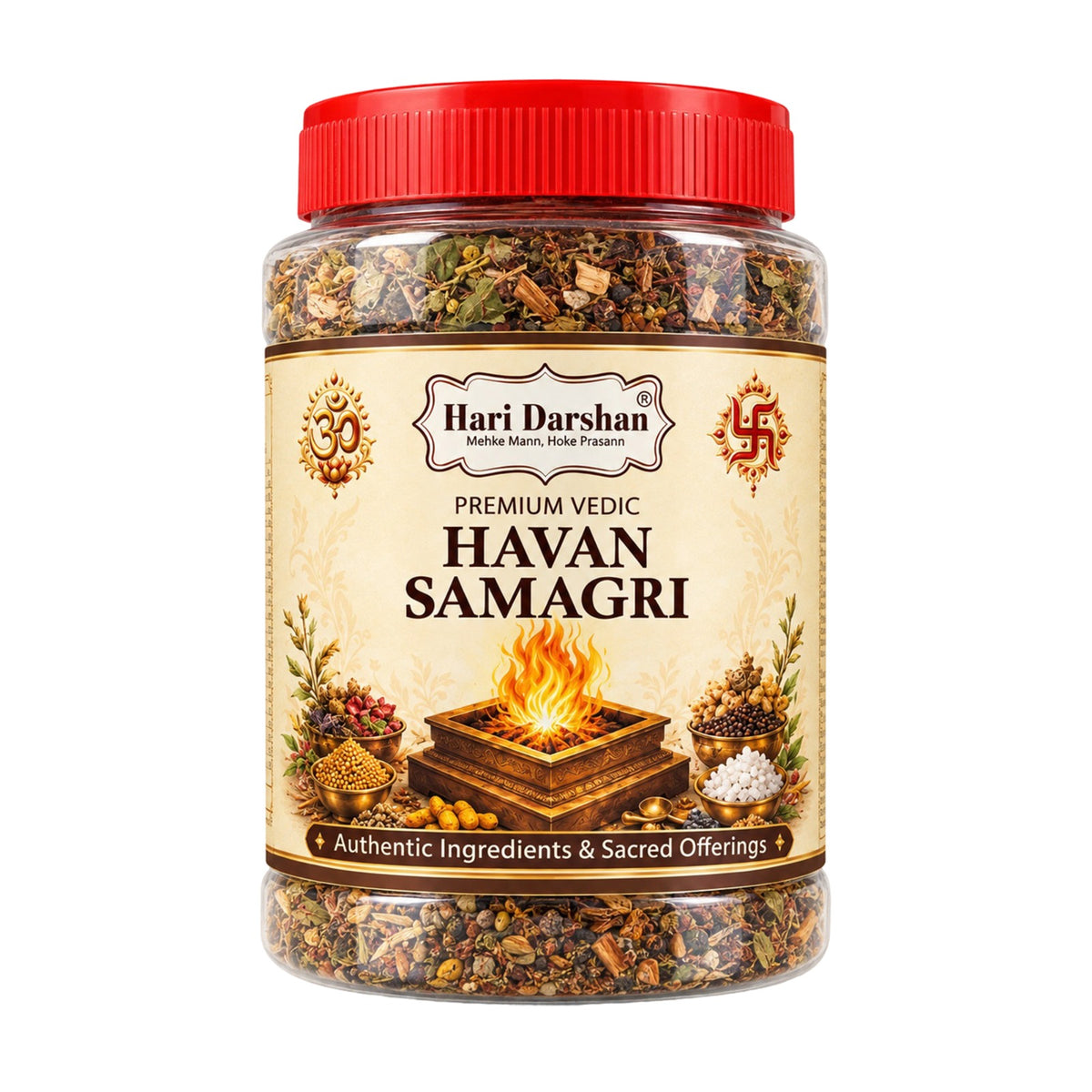 Premium Vedic Hawan Samagri - 400g Jar