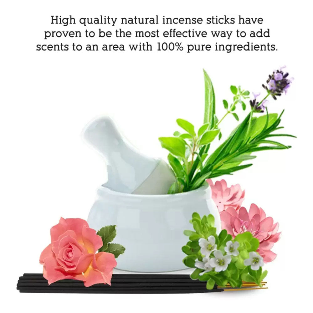 Premium Bliss Agarbatti, Cheerful & Floral Fragrance Incense sticks - 100 St in Each Pack