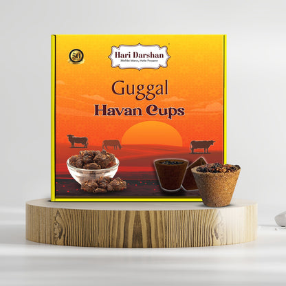 GUGGAL - Sambrani Havan Cups for Pooja, Peace and Positivity - 12 Cups in Each Box