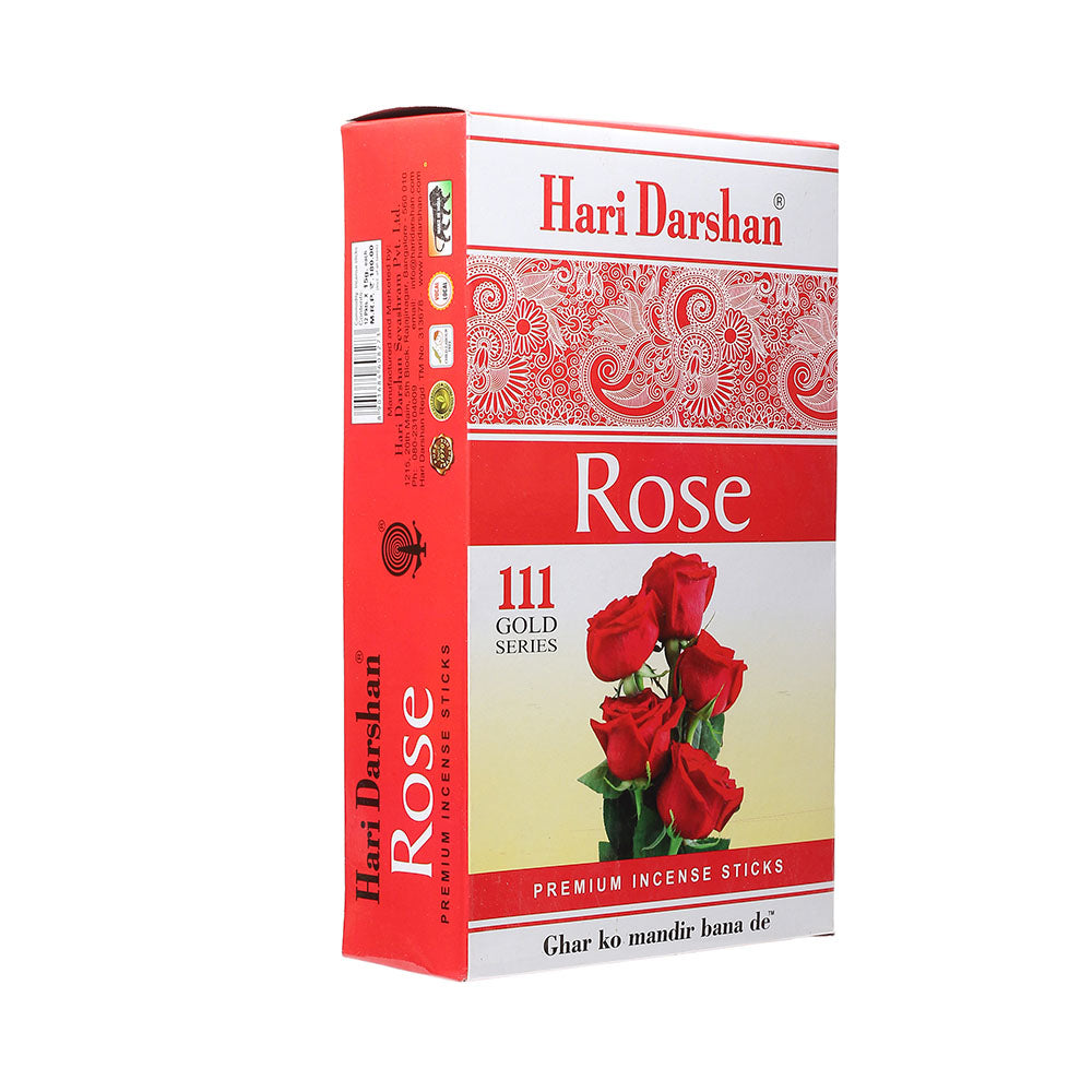 ROSE - 111 Gold Series - Premium Incense Sticks - 10 Sticks in Each Pack