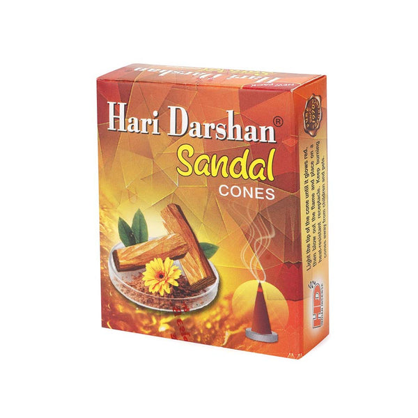 Sandal Dhoop Cones, with Beautiful Fragrance (Pack of 12 x 20 Cones)