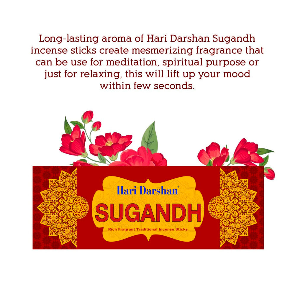 Combo of Premium Agarbatti - Nityam, Shubh, Sugandh, Sukh - 4 Types of Rich Fragrant Traditional Incense Sticks - 25g Each - Approx 20 Sticks in Each - Pack of 12 (3 Pack of Each Fragrance)