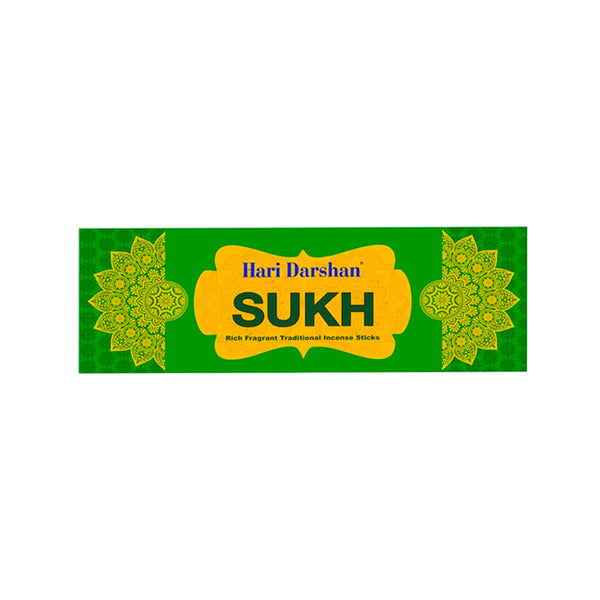 Sukh Agarbatti, Perfumed Rich Fragrant Traditional Incense sticks - 25g Each - Approx 20 st Each - Pack of 12