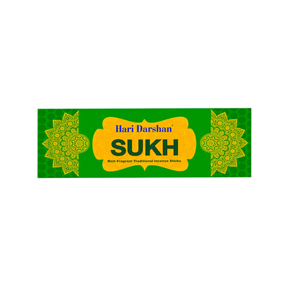 SUKH Agarbatti, Perfumed Rich Fragrant Traditional Incense sticks - 25g Each - Approx. 20 Sticks in Each Pack