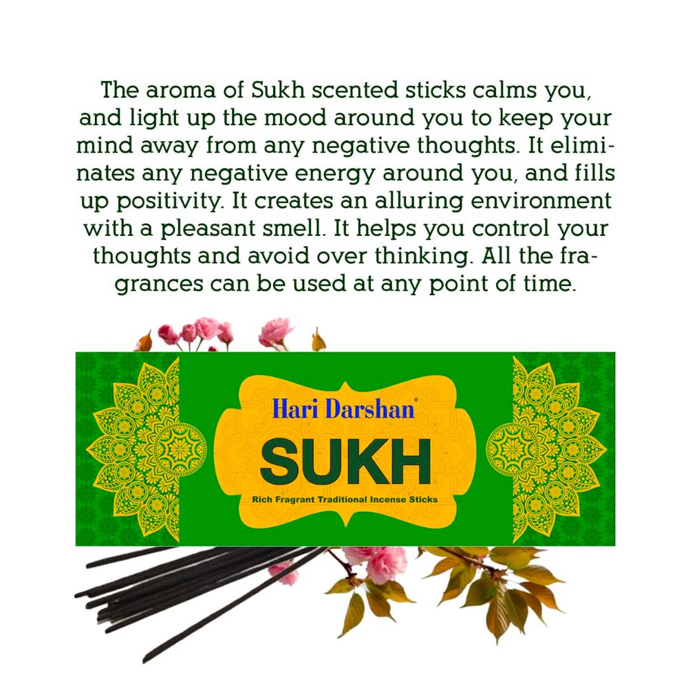 Combo of Premium Agarbatti - Nityam, Shubh, Sugandh, Sukh - 4 Types of Rich Fragrant Traditional Incense Sticks - 25g Each - Approx 20 Sticks in Each - Pack of 12 (3 Pack of Each Fragrance)