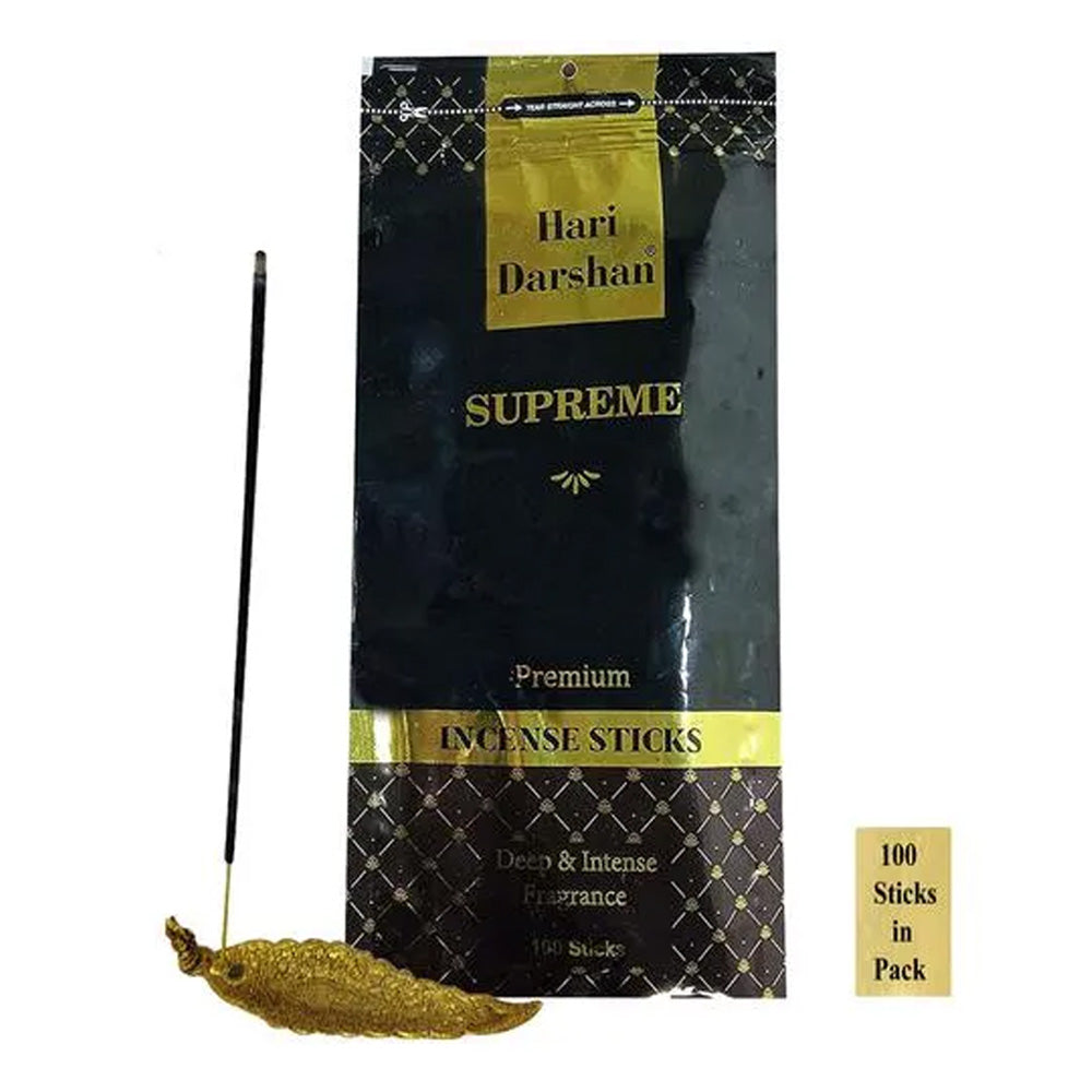 Premium Supreme Agarbatti, Cheerful & Floral Fragrance Incense sticks - 100 St in Each Pack