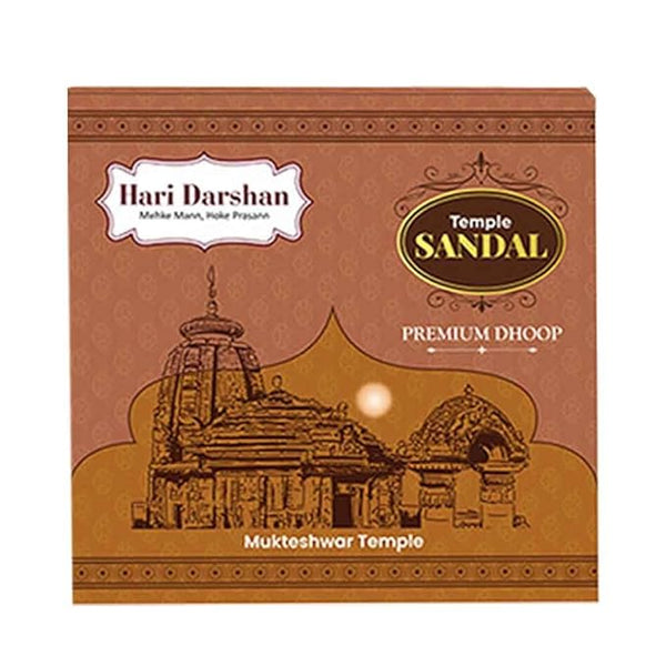 Temple Sandal Premium Dhoop - 100g each - Approx 10 sticks- Pack of 3