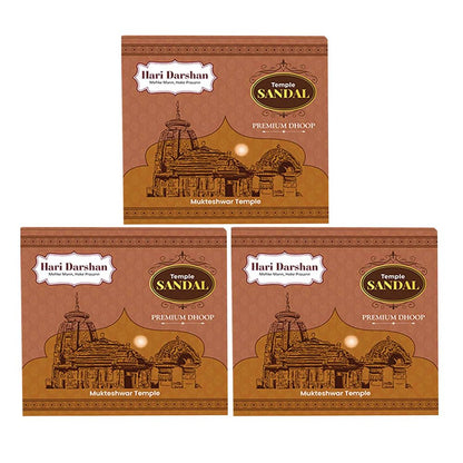 Temple Sandal Premium Dhoop - 100g each - Approx 10 sticks