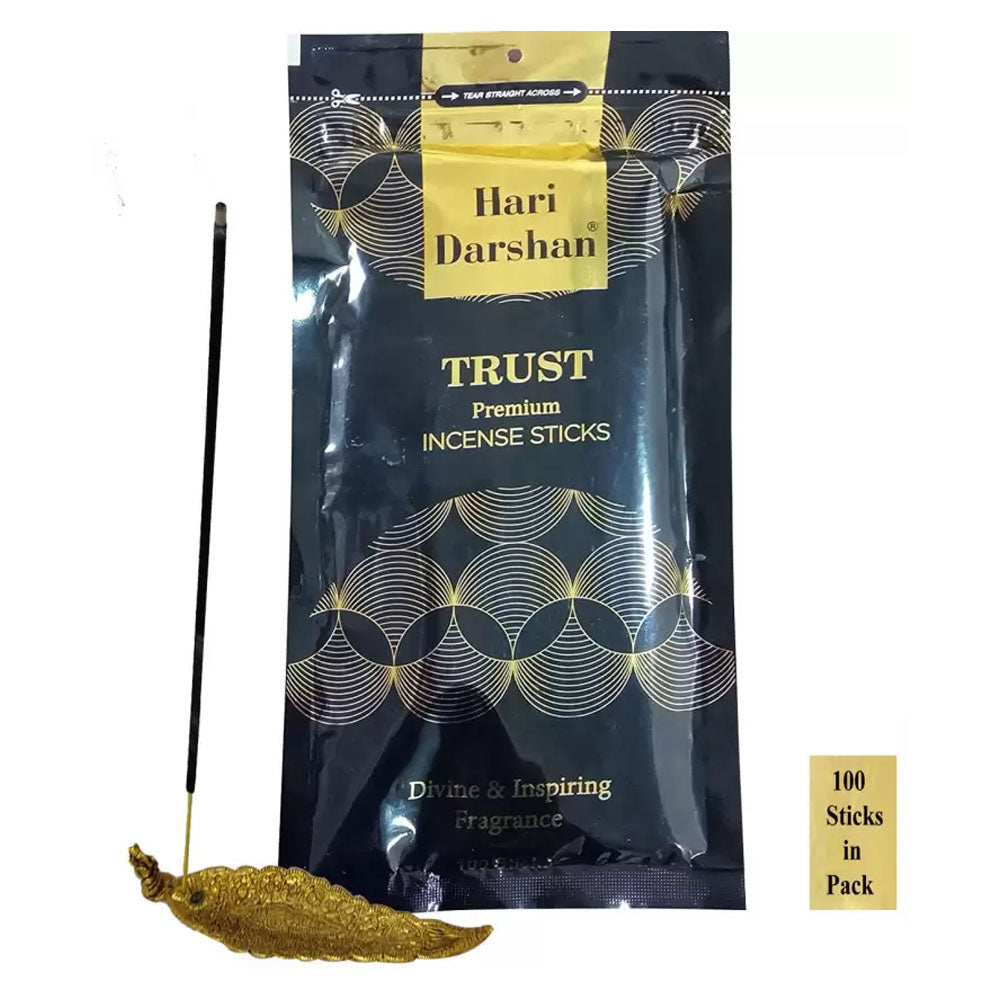 Premium Trust Agarbatti, Cheerful & Floral Fragrance Incense sticks - 100 St in Each Pack
