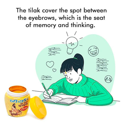 Yellow Chandan Tika - 80gm Each Pack