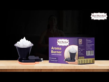 Aroma Burner - Camphor | Kapoor | Kapur Vaporizer for Pooja Room/Home Freshener with 50g Bhimseni Camphor