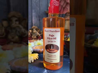 Puja Diya Oil - Lamp/Pooja/Deepam Oil | Unscented | Chemical free | Blend of Sesame and Ghee - Bottle of 200 ml